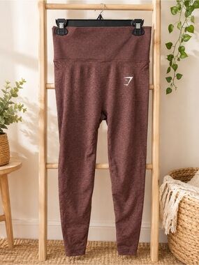 Gymshark Burgundy Seamless High Waisted Scrunch Bum Leggings